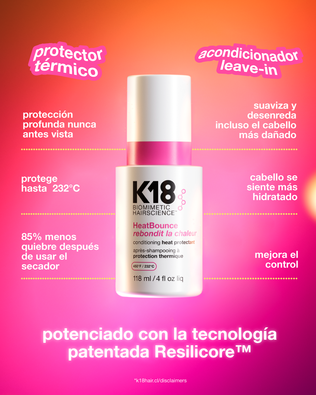 HeatBounce protector térmico y acondicionador