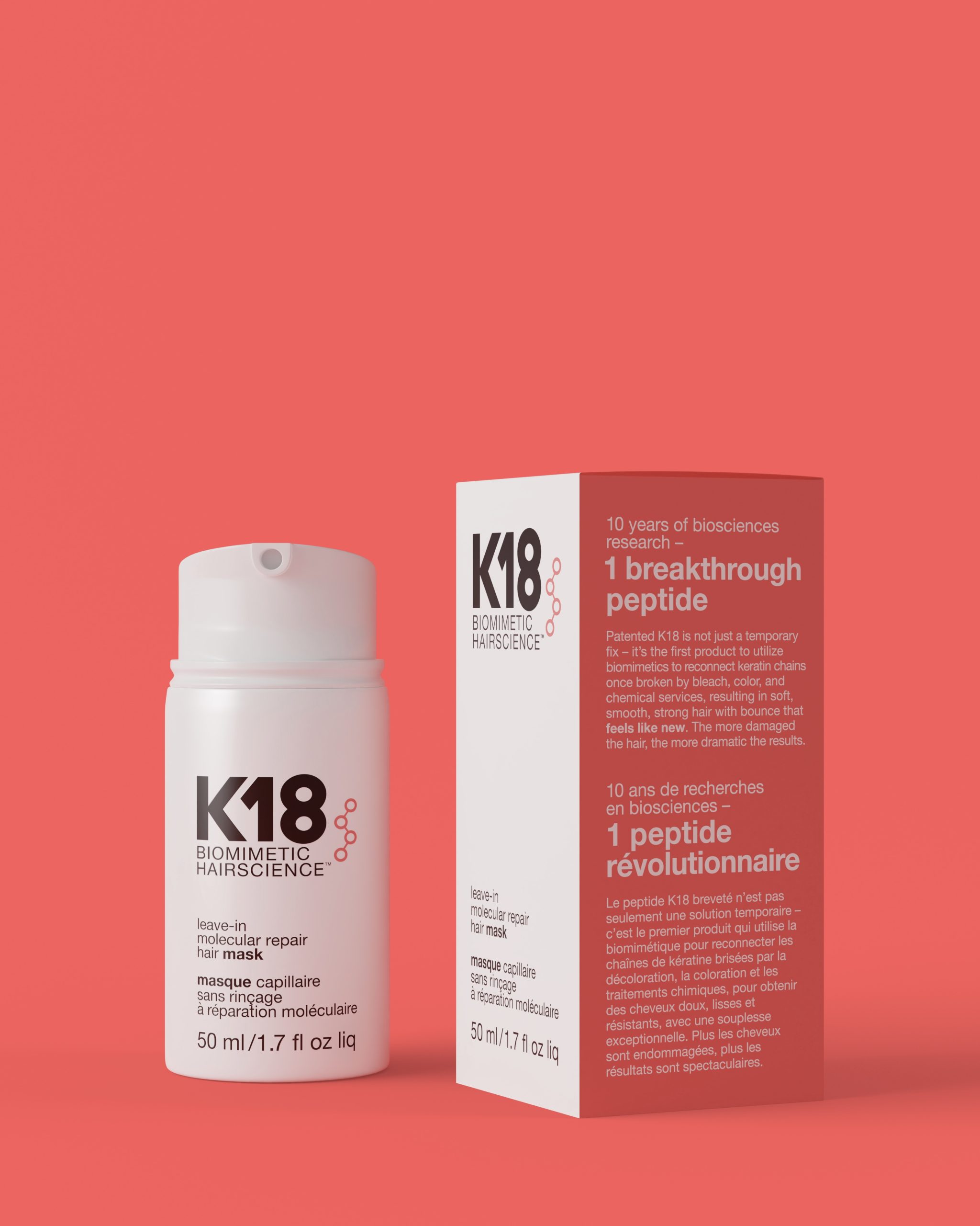 máscara de reparación molecular leave-in – K18 Hair